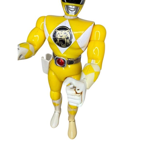 Vintage Bandai Power Rangers Karate Chop Kick Yellow & Pink Action Figures 1994 - Picture 8 of 10